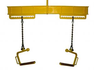 吊り幅調整可能な軽量コイル吊りフック＋吊り天秤