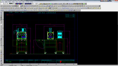 2次元CAD画面